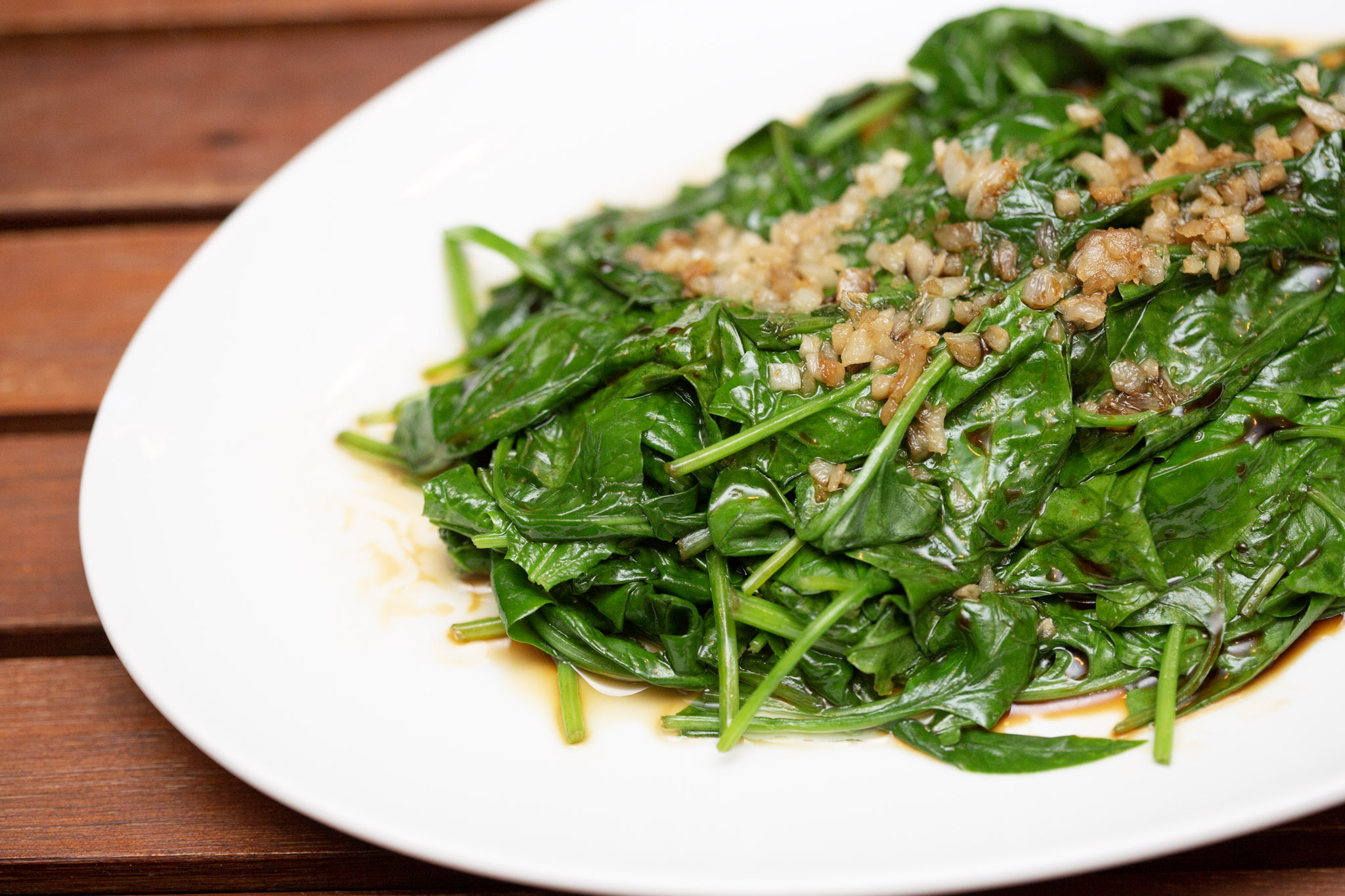 Dim Sum Steamed Spinach with Garlic 蒜蓉菠菜 — Yung Kitchen